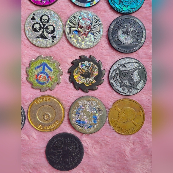 Vintage 1994 POGS Slammers Set of 21 - Picture 6 of 6